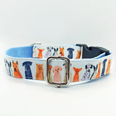 Cute Dogs, Dog Friends, Dog Breed Dog Collar - XS-L sizes with custom matching pet tag - Adventures of Rubi